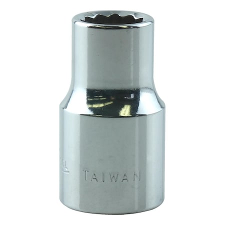 K-Tool International 3/8" Drive, 7mm Metric Socket, 12 Points, Chrome 3/8" Drive, 7mm, 12Pt KTI-27507